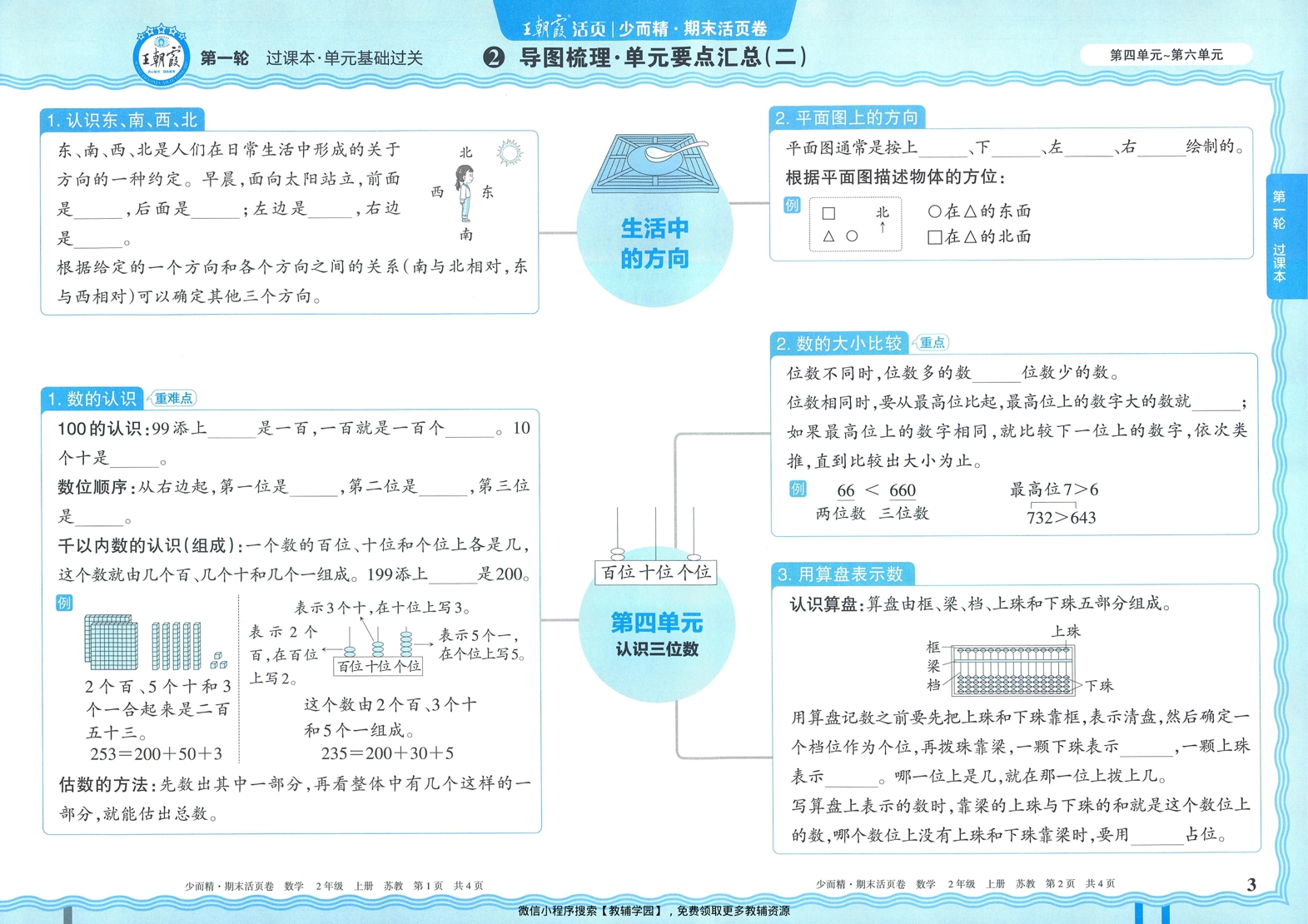 图片[3]-二年级上册（数学）王朝霞期末活页卷【电子版 可打印 含答案】（苏教版）2025秋